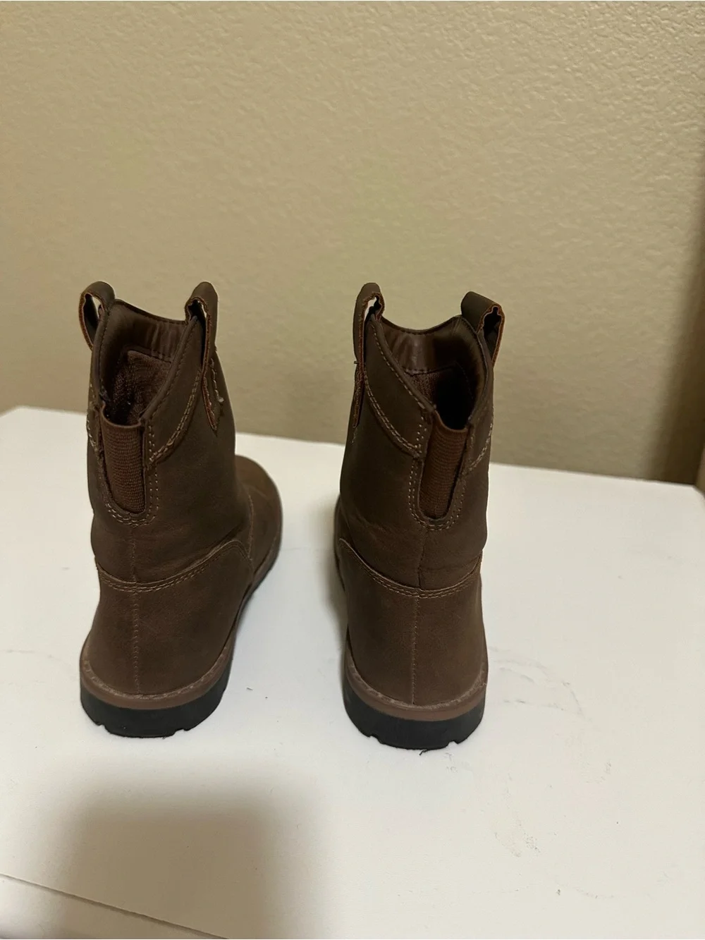 Worn Once | Kids Brown Pull-On Nubuck Boots